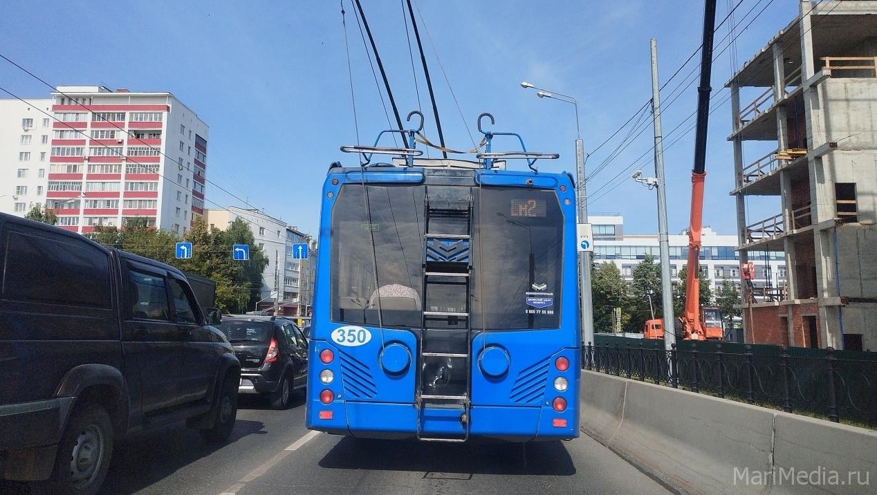 В Йошкар-Оле из-за ремонта улицы Мира изменилась схема движения троллейбусов №м2 и м8