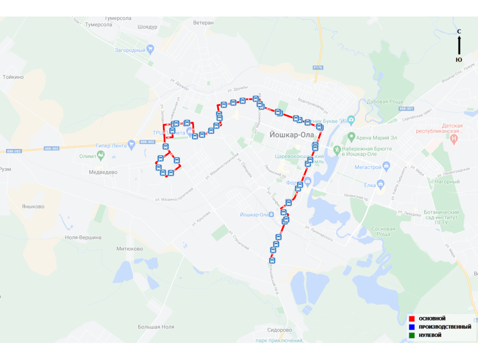 Маршрут автобуса 4п в йошкар оле