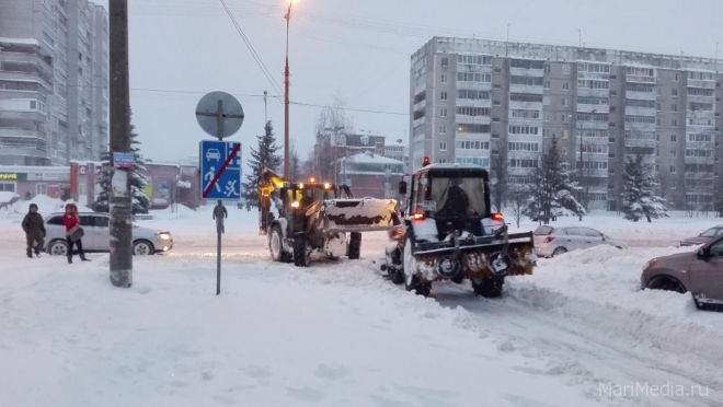 В Йошкар-Оле за сутки на снежную свалку вывезли 640 кубометров снега