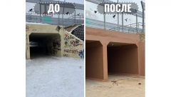 В Йошкар-Оле обновили подземный переход новой магистрали