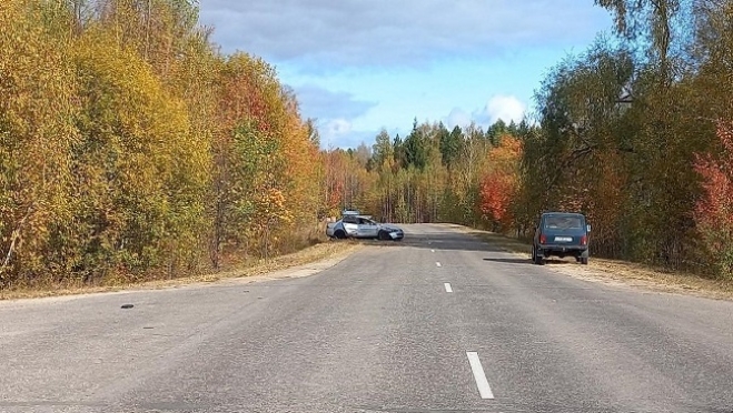 В Моркинском районе иномарка с ребёнком перевернулась в кювет