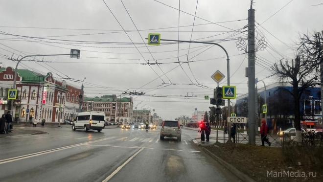 В Йошкар-Оле в центре города образовалась автомобильная пробка