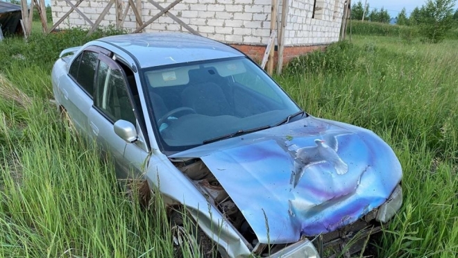 В пригороде Йошкар-Олы пьяный водитель иномарки врезался в дом