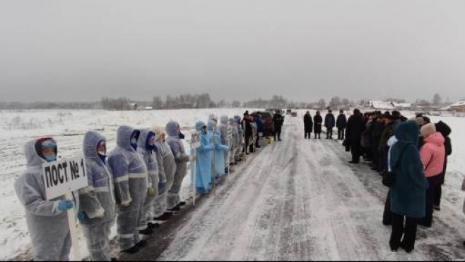 В посёлке Оршанка прошли совместные учения по ликвидации вспышек особо опасных болезней животных