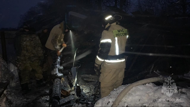 В Горномарийском районе на месте пожара обнаружили тело пожилой женщины