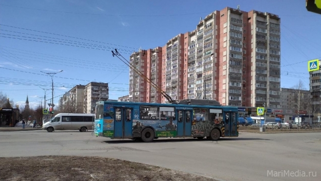 В Йошкар-Оле троллейбус № м2 поменяет схему движения