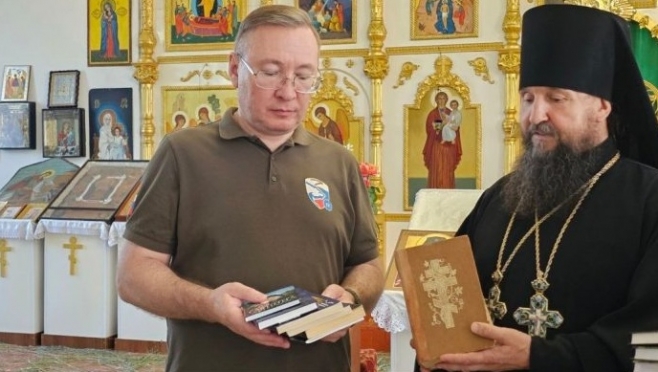 Православные книги из Марий Эл доставили в Куйбышевский район