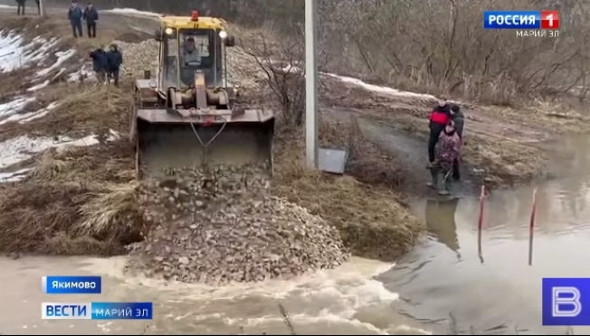 На реке Монага у Якимовского выселка построили дамбу