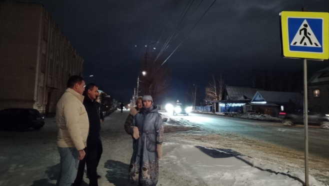 В Волжске у депутатов возникли вопросы по освещённости пешеходных переходов